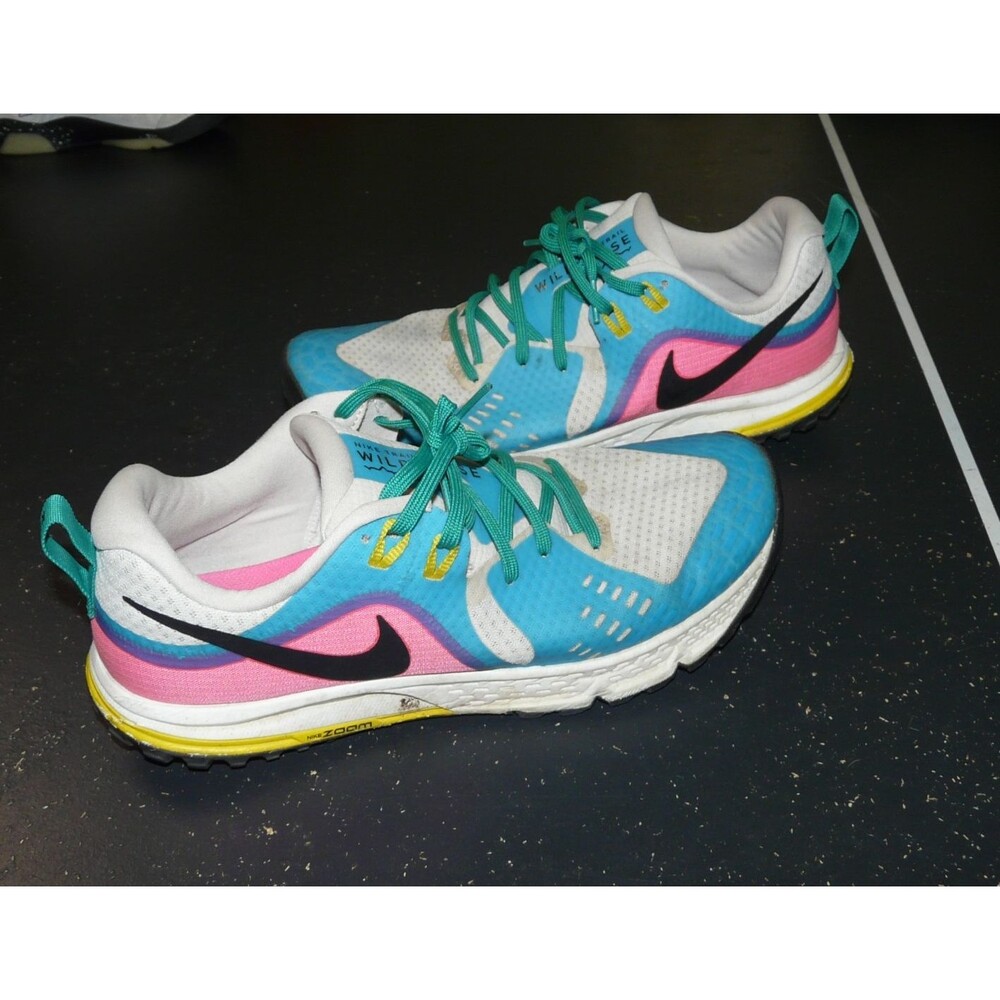 Nike Mens Athletic Shoes - Teal, Pink, Yellow, Black, White